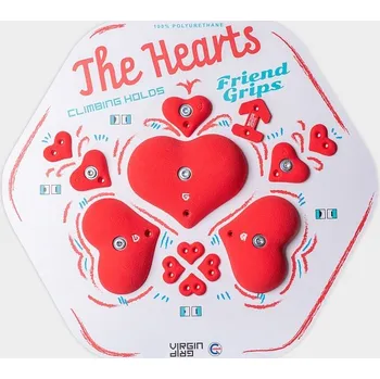 Úchyt pro horolezeckou stěnu Lezecký úchyt ve tvaru - Lezecké chyty Srdce - dárková sada
