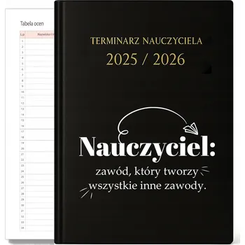 Kalendář Knižkový kalendář pro učitele 2026 A5 černý