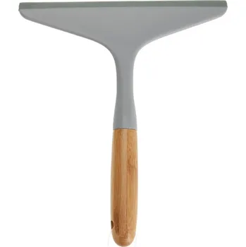 Stěrka na okno EH Excellent Houseware Stěrka na okna s bambusovou rukojetí, šedá