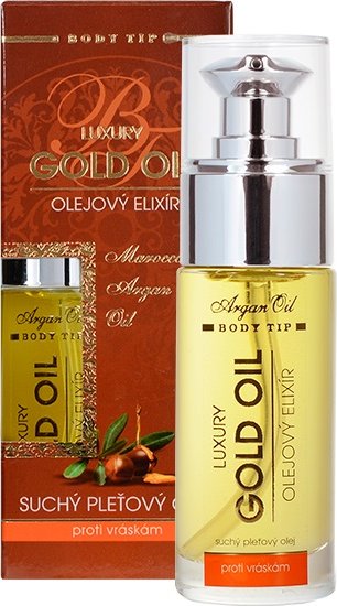 Vivaco Luxury Gold Oil suchý pleťový olej s arganovým olejem 30 ml