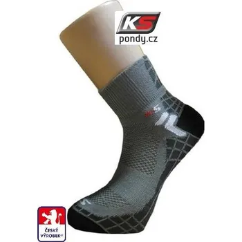 Dámské ponožky KS600 ponožky extrémní BIKE, CYKLO KS funkční 33-35 Šedá