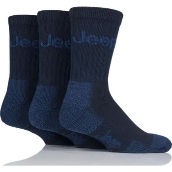 Pánské ponožky CENOVÁ AKCE - Značkové ponožky JEEP MEN COTTON, přírodní béžové 39-45 Modrá