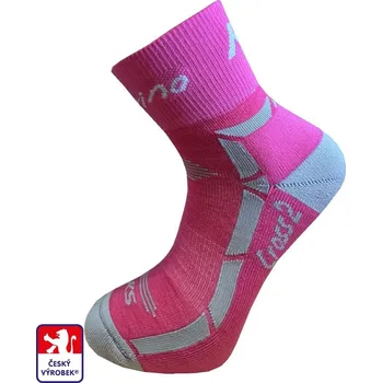 Dámské ponožky KS-CROSS2 ponožky MERINO vlna 37-38 Růžová