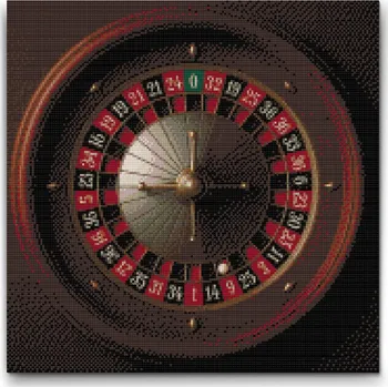 Diamantové malování Diamantové malování - Ruleta Velikost: 50x50cm, Rámování: Pouze srolované plátno, Diamanty: Kulaté