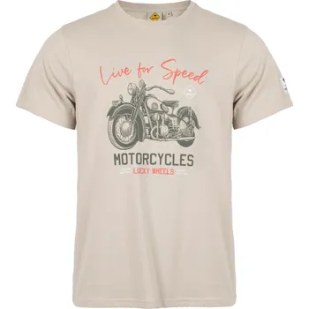 Pánské tričko Roadsign Australia Roadsign tričko Motorka Barva: Béžová, Velikost: L