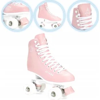 Kolečkové brusle Dámské Kolečkové Brusle ATTABO Serena růžové 39 LOŽISKA ABEC-3 BEZPEČNÉ BRZDĚNÍ