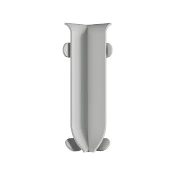 Podlahová lišta ACARA PRAHA s.r.o. AC AP38/2 vnitřní roh k soklové liště, PVC, šedá, v: 60 mm, 1 ks