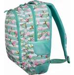 St.RIGHT Školní batoh dvoukomorový Flower Magnolia