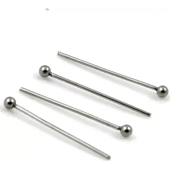Materiál na výrobu šperku Ketlovací nerez nýty s kuličkou 20mm – 10 ks