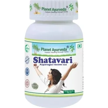 Planet Ayurveda Shatavari - Hormony, Plodnost - 500 mg, 60 kapslí