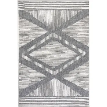 Hans Home Kusový koberec Gemini 106013 Silver z kolekce Elle – na ven i na doma - 80x150