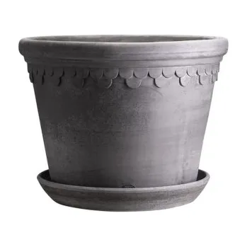 Květináč Květináč Kobenhavner s podmiskou Raw Grey 30 cm