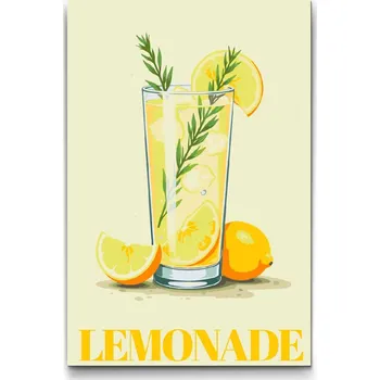 Malování podle čísel - Lemonade Velikost: 40x60cm, Rámování: Pouze srolované plátno