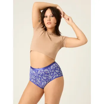 Menstruační kalhotky Menstruační kalhotky Modibodi Classic Full Brief Moderate-Heavy Boho Love (MODI4018BL) 3XL Možnost vrácení zboží ZDARMA do 120 dnů!