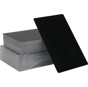 Jmenovka na stůl 100ks Prázdná Barevná Kovová Vizitka Etiketa Jmenovka 86x54mm Výběr Barev Černá