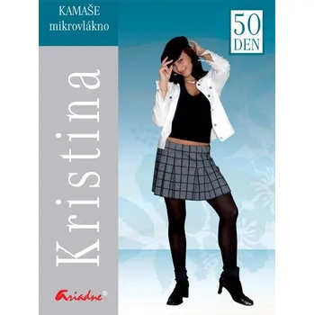 Dámské punčochy KRISTINA Punč.MIKROVLÁKNO KAMAŠE velký klín 170/124 Černá