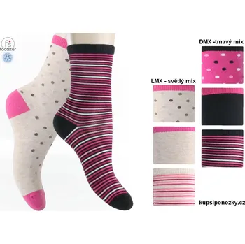 Dámské ponožky FOOTSTAR N64179 35-38 Tmavý mix barev