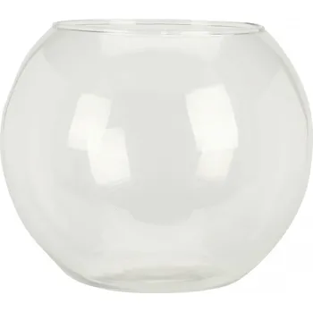 Svícen Skleněná miska z recyklovaného skla 13,5x15 cm