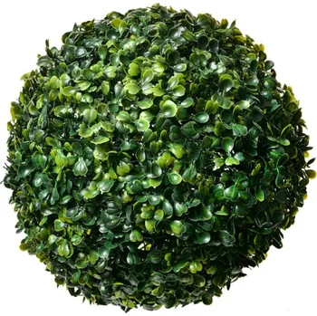 umělá květina Koule z umělých zelených lístků L – 24 cm