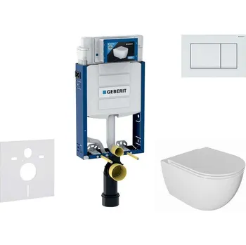 Geberit Kombifix - Set předstěnové instalace, klozetu Oudee a sedátka softclose, tlačítko Sigma20, bílá/bílá mat SANI15CA3124