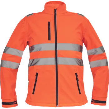pracovní bunda Cerva MURCIA HV Pánská softshellová bunda oranžová M 0301059190002