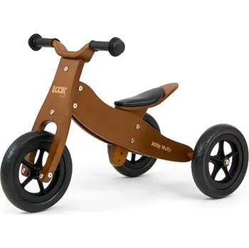 Odrážedlo Dětské multifunkční odrážedlo 2v1 Milly Mally Cool Dark Natural