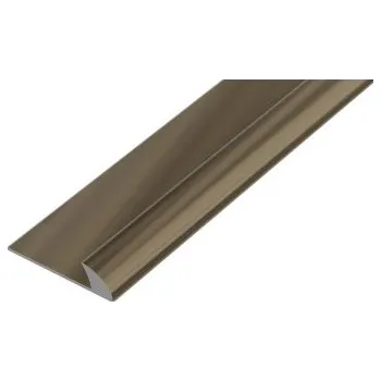 ukončovací lišta AC AP46 lemovací lišta obloučková, hliník elox bronz, v: 2,5 mm, š: 18 mm, d: 2,7 m