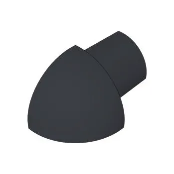 Stavební profil ACARA PRAHA s.r.o. SP15 vnější růžek k ukončovací liště C, PVC černá, 6 mm, 6 ks