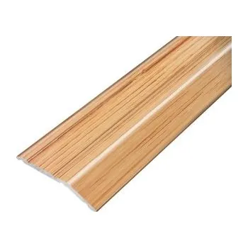 Stavební profil ACARA PRAHA s.r.o. AP6 nájezdová lišta samolepící B, hliník+fólie dub, v: 8 mm, d: 2,7 m