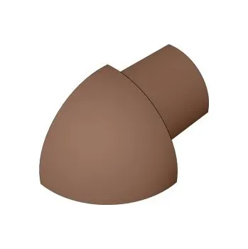 Stavební profil ACARA PRAHA s.r.o. SP15 vnější růžek k ukončovací liště C, PVC bronzová metalíza, 8 mm, 6 ks