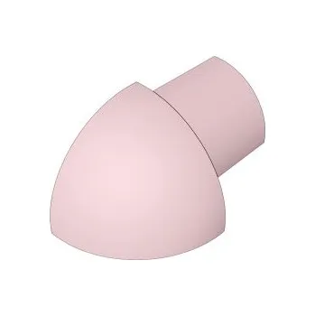 Stavební profil ACARA PRAHA s.r.o. SP15 vnější růžek k ukončovací liště C, PVC růžová, 6 mm, 6 ks