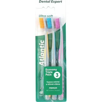 Zubní kartáček Atlantic Dental Expert Ultra soft 3 ks