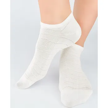 Dámské ponožky Ponožky nízké modal ST046 35-38 Bílá