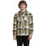 Meatfly pánská košile Woody Premium Green / Brown | Zelená | Velikost XL