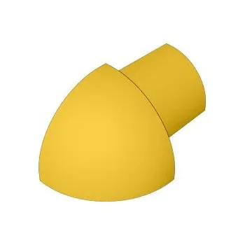 Stavební profil ACARA PRAHA s.r.o. SP15 vnější růžek k ukončovací liště C, PVC žlutá, 7 mm, 6 ks