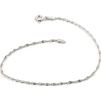 Náramek Stříbrný náramek singapore 19 cm STNA0325F