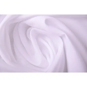 Košilovina v bílé barvě s tkaným vzorem BF007