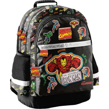 Školní batoh Paso Školní set tříkomorový batoh + vak na záda Iron Man