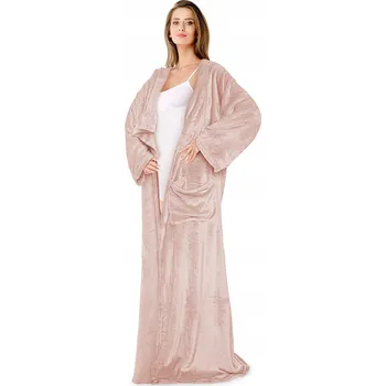 deka Deka z mikrovlákna Spod Igły i Nitki 150 cm x 180 cm růžová