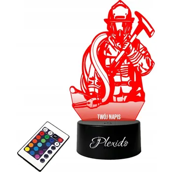Lampička Stolní lampa Záchranář Hasič 16 LED PLEXIDO