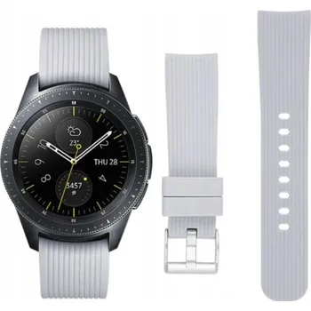 Příslušenství k chytrým hodinkám ŠEDÝ silikonový řemínek SAMSUNG GALAXY WATCH 46MM