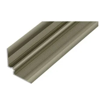 Stavební materiál ACARA PRAHA s.r.o. AC AP45/1 schod. lišta vnitřní, hliník elox titan, v: 27 mm, š: 27 mm, d: 2,5 m, 5 mm