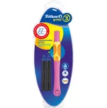 Inkoustový roller Pelikan Griffix 3 pro praváky - růžový