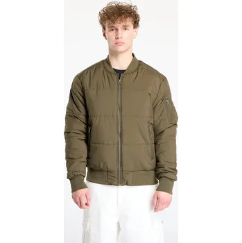 Pánská softshellová bunda Bunda Urban Classics Basic Quilt Bomber Jacket Olive M