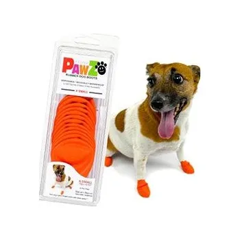Obleček pro psa Botička ochranná Pawz kaučuk XS oranžová 12ks