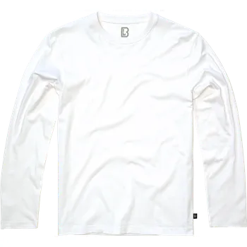 Pánské tričko BRANDIT tričko Premium Longsleeve Shirt White Velikost: L