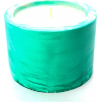 Svíčka Ručně vyráběná vonná svíčka – mátová nádoba z гипсовой směsi, přírodní, dárek