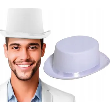 Klobouk Klobouk Klasický Bílý S Lemováním