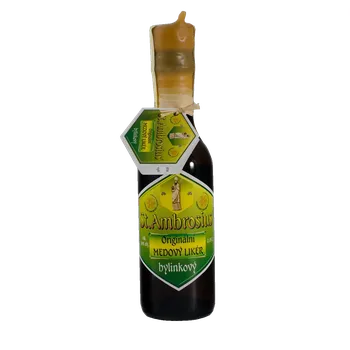 Likér St. Ambrosius Medový likér bylinkový 0,19 L 36%