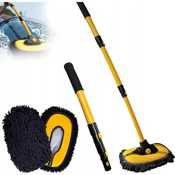 Mycí kartáč na vozidlo Kartáč na mytí auta z mikrovlákna s teleskopickou rukojetí
